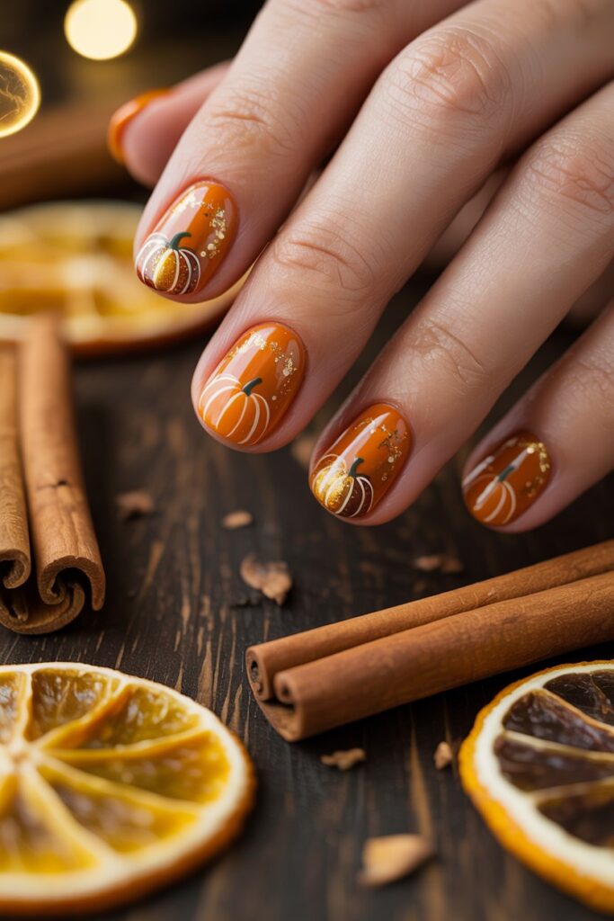 Pumpkin Spice Everything, Including Your Nails! 🎃