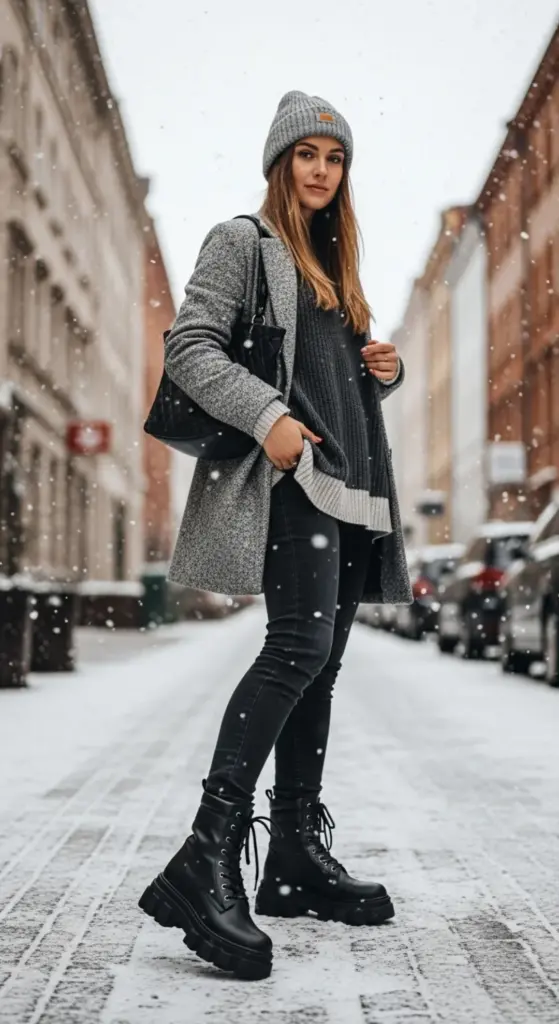 Chunky Boots to Kick Off Winter Fashion