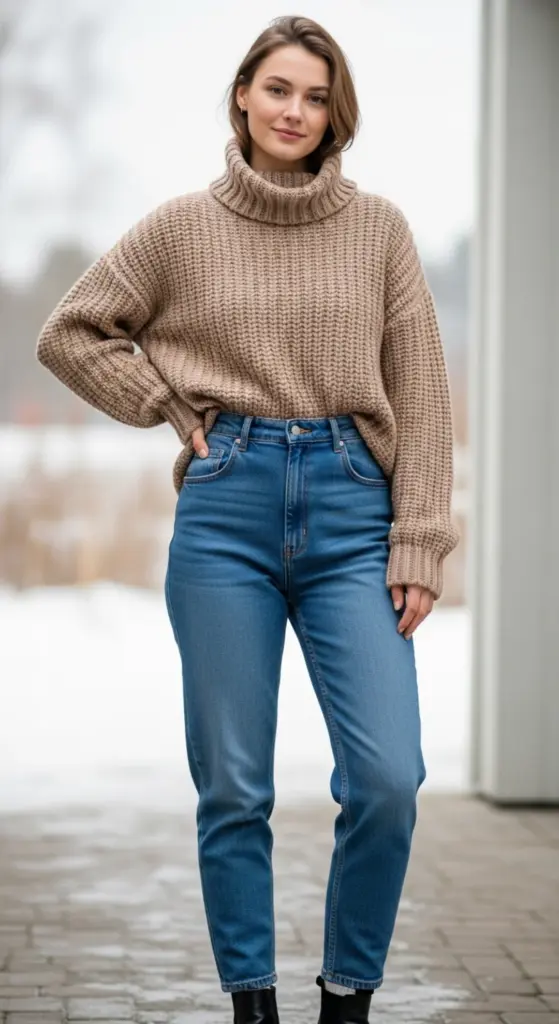 Cozy Sweaters and High-Waisted Jeans: The Ultimate Combo