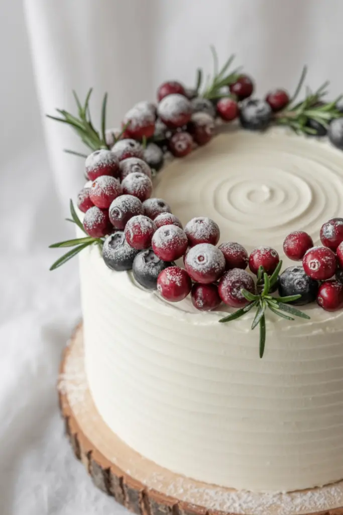 Frosted Berries & Snow Cake