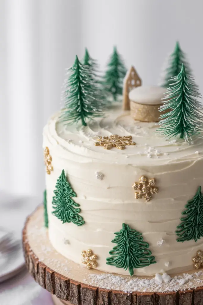 Frosted Forest Wonderland Cake