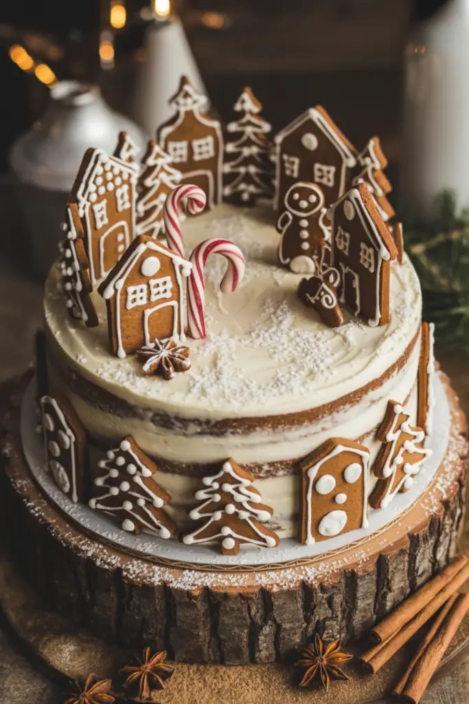 Gingerbread Forest Cake