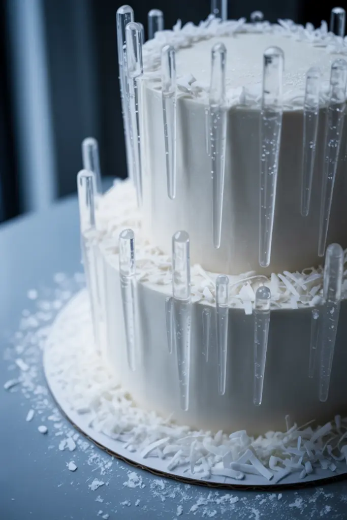 Icicle-Inspired Cake