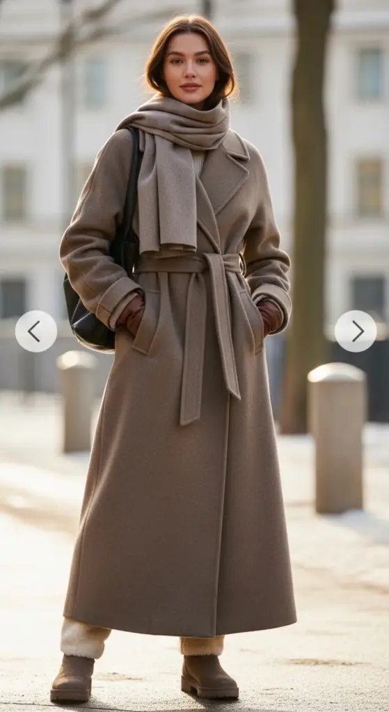 Layering with a Long Wool Coat