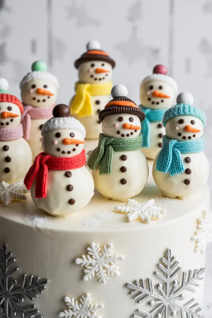 Snowman Cake Pops