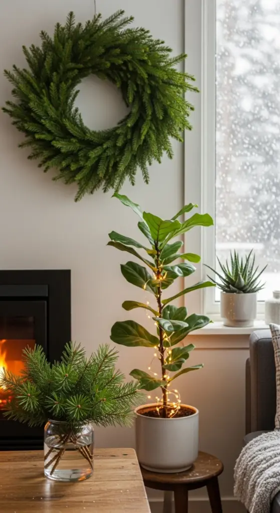 Wintery Greenery—A Touch of Nature Indoors