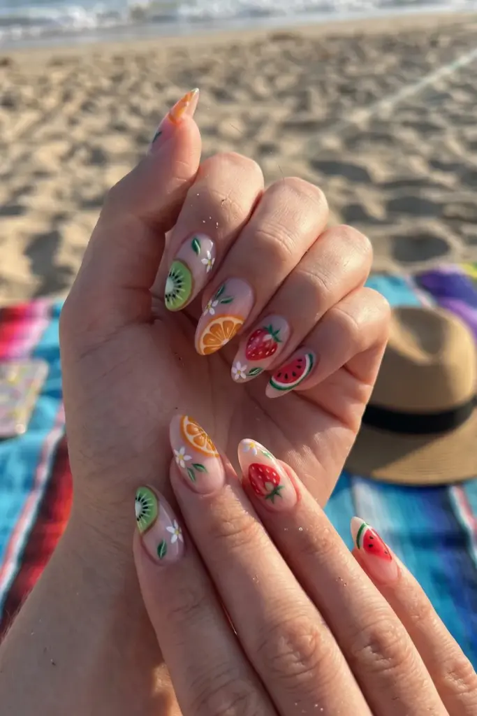 fruit-acrylic-summer-nail-designs