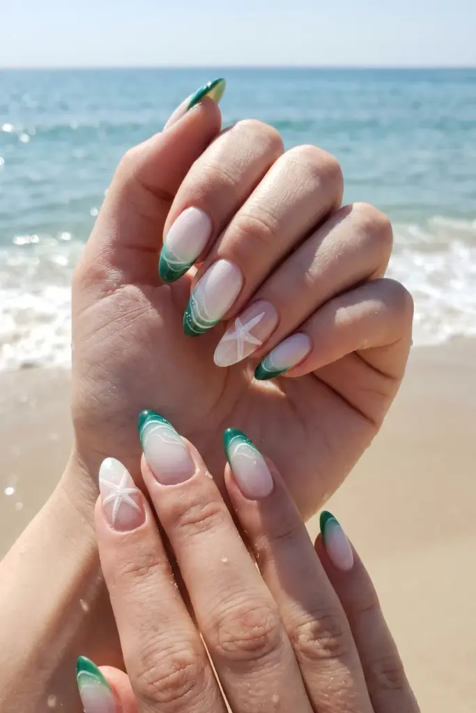short-chic-acrylic-summer-nails