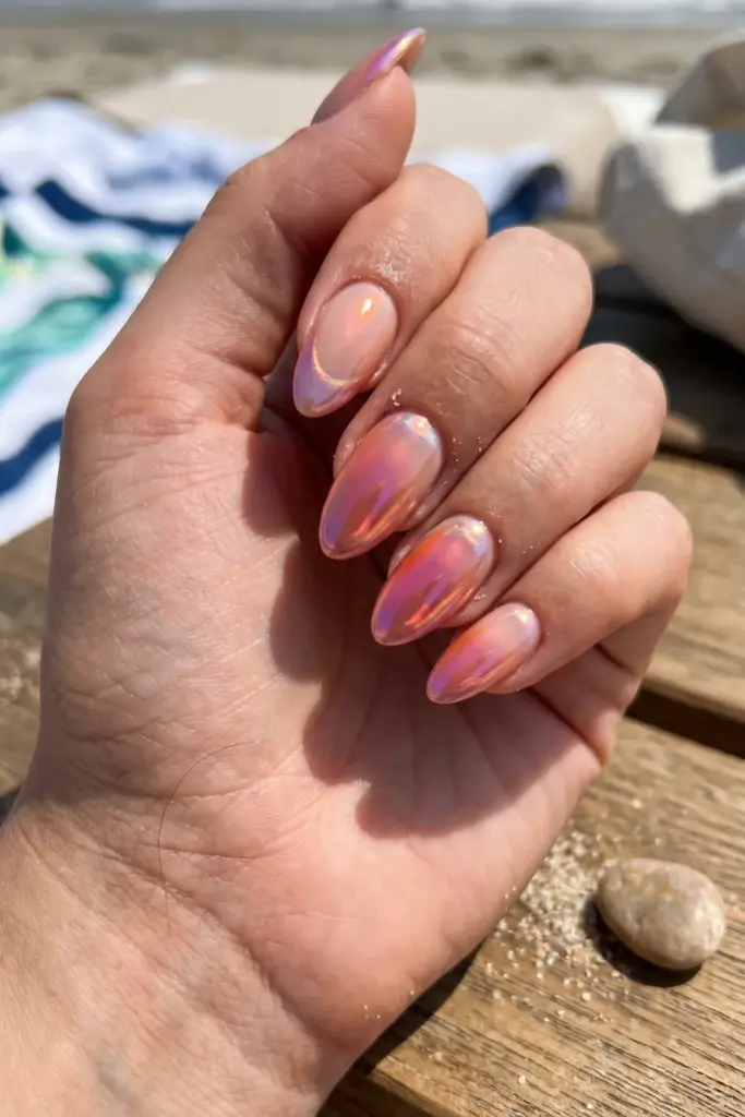 viral-summer-almond-nails-chrome-aura